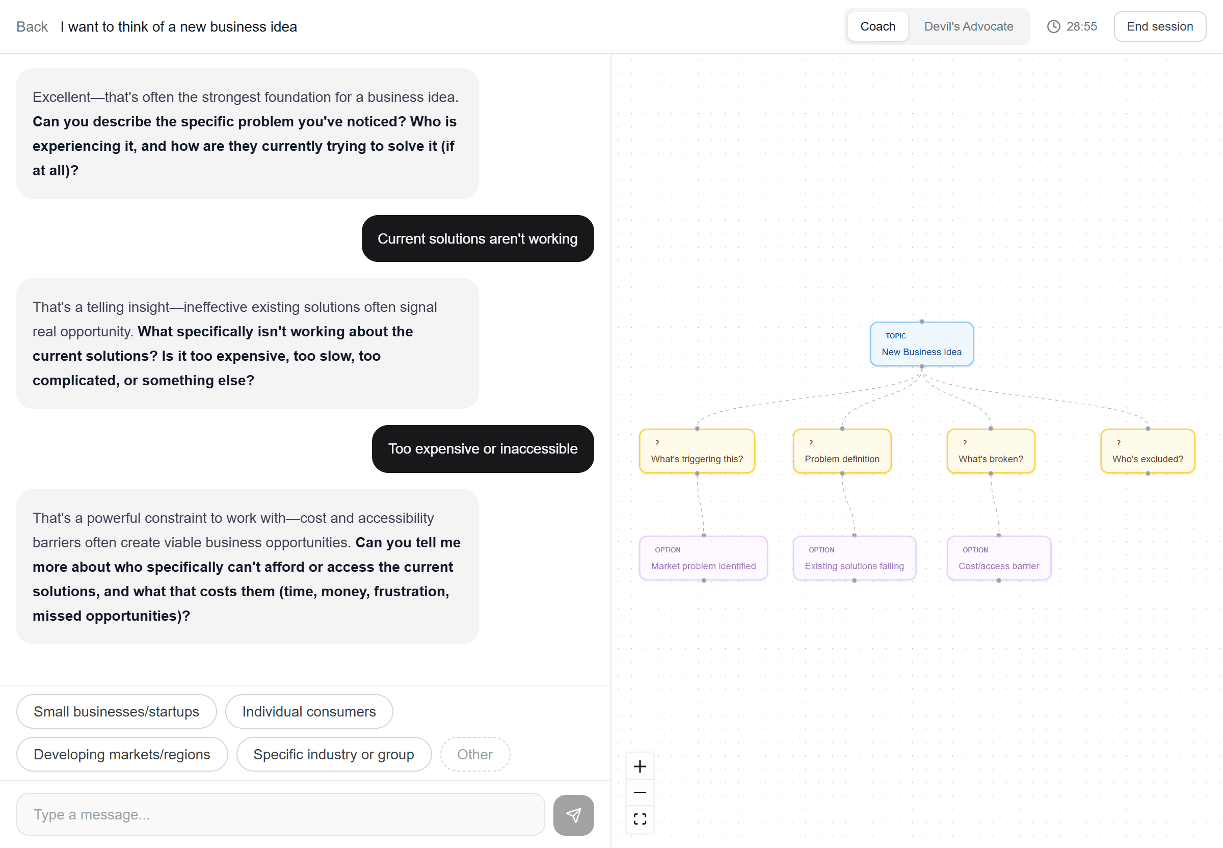 AI Dialogue + Issue Map